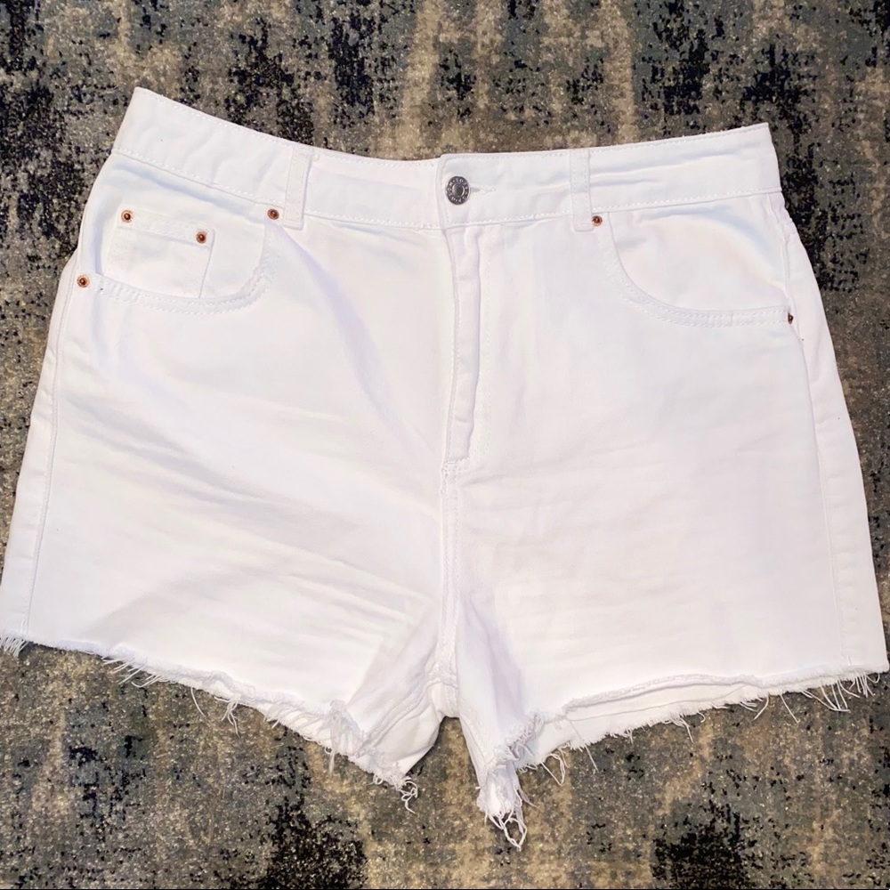TopShop Moto High Rise Cutoff Shorts